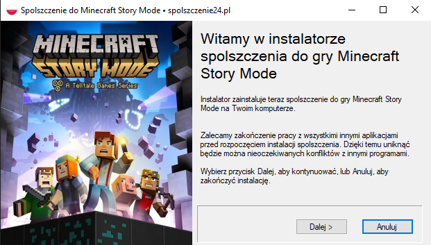 minecraft story mode spolszczenie