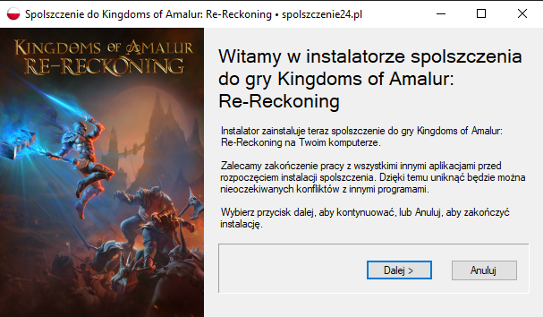 kingdoms of amalur re-reckoning spolszczenie