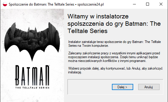 batman the telltale series spolszczenie