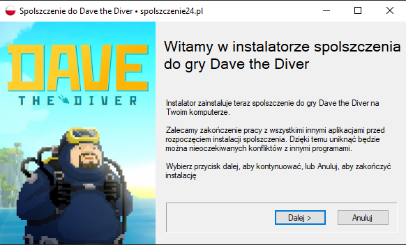 dave the diver spolszczenie