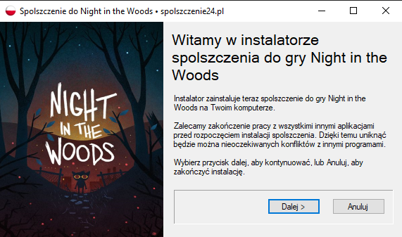 night in the woods spolszczenie