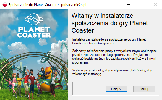 planet coaster spolszczenie