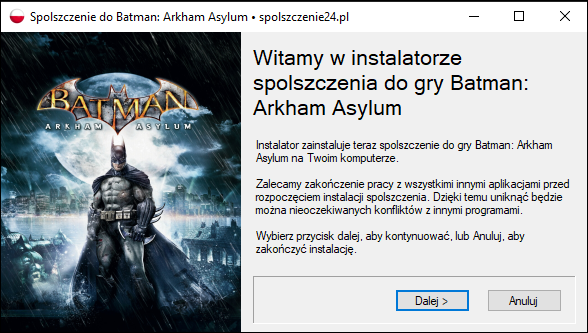 batman arkham asylum spolszczenie