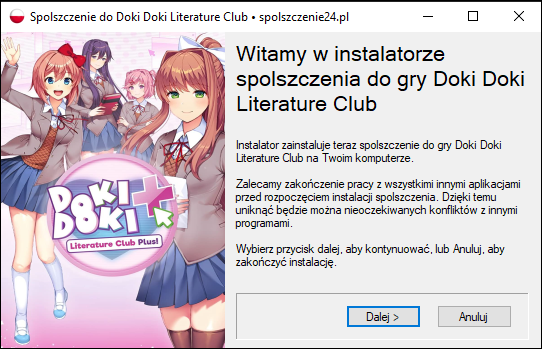 doki doki literature club spolszczenie