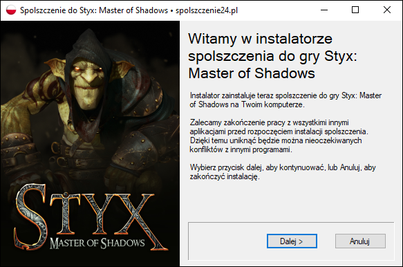 styx master of shadows spolszczenie
