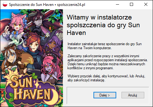 sun haven spolszczenie